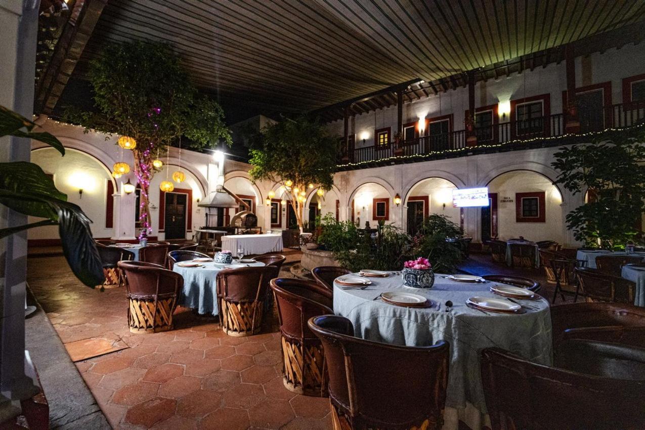 Best Western Plus Posada De Don Vasco Pátzcuaro Exteriér fotografie Restaurant in the hotel