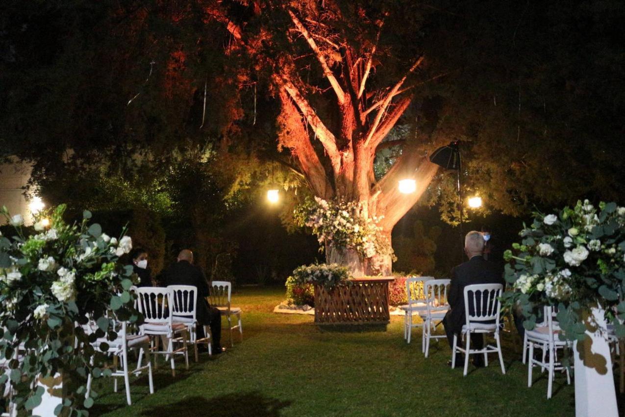 Best Western Plus Posada De Don Vasco Pátzcuaro Exteriér fotografie The gardens at night